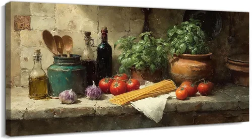 Vista 14 de TIMUBA Decoración de pared de cocina de granja, arte de pared de cocina con texto en inglés "Bless This Home and All Who Enter Kitchen Blessing