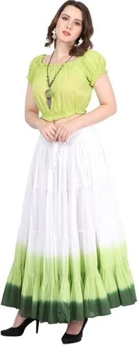 Vista 3 de Wevez Falda ATS Tribal Dip Dye de 25 yardas para mujer