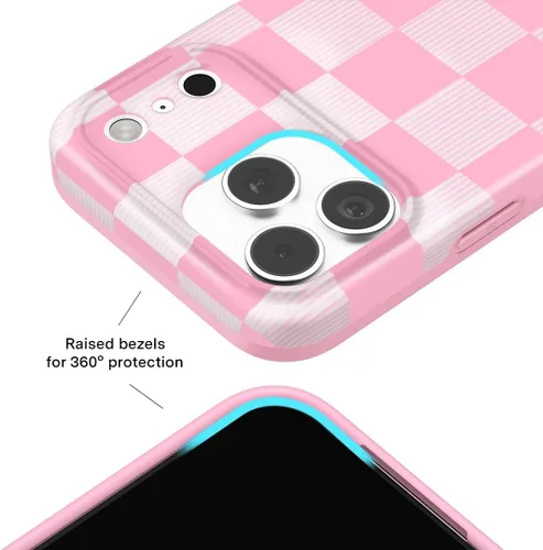 Vista 1306 de VELVET CAVIAR Funda para iPhone 15, compatible con MagSafe, probada contra caídas de 10 pies, fundas protectoras de diseño, leopardo color rosa