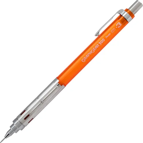 Vista 7 de Pentel GraphGear 300 - Lápiz mecánico, caja de 12 lápices, color negro, 0.028 in