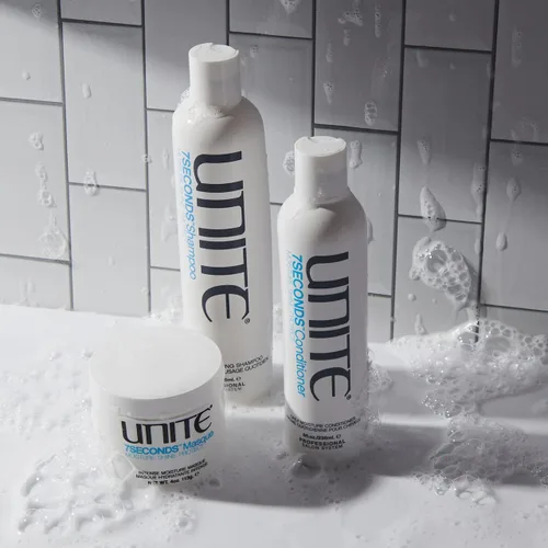 Vista 4 de UNITE Hair 7SECONDS - Acondicionador diario hidratante, reparador y protector con manteca de karité y aceite con infusión de argán, 8 onzas líquidas
