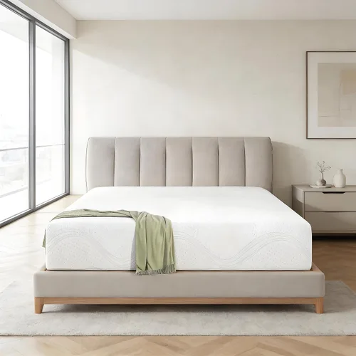 Vista 16 de Colchón Tamaño Twin, Colchón de Espuma Viscoelástica con Gel de 6 Pulgadas para Noches de Sueño Fresco y Alivio de Presión, Colchón de Firmeza Media