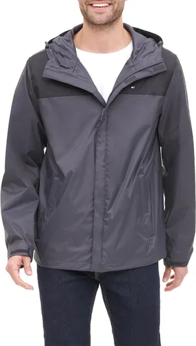 Vista 17 de Tommy Hilfiger Chaqueta impermeable con capucha, transpirable, ligera, para hombre
