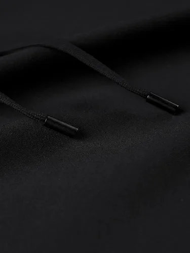 Vista 3 de MakeMeChic Sudadera con capucha y dobladillo asimétrico para hombre