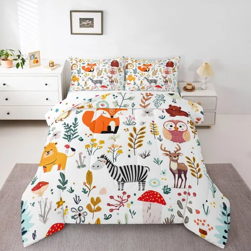 Vista 23 de Juego de ropa de cama rústica de granja color verde azulado con puerta de granero de madera, edredón de plumas tamaño Queen, decoración occidental