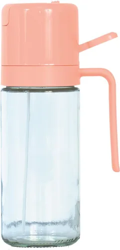Vista 7 de Glad Dispensador de aceite 2 en 1, 18.6 oz/18.6 fl oz, pulverizador de aceite de oliva para cocinar, verter aderezos para ensaladas y asar a la Beige