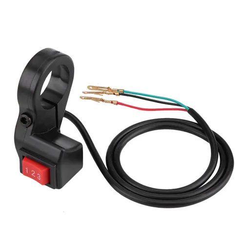 Vista 8 de Interruptor de 3 velocidades 0.866 in 7/8 pulgadas de plástico manillar de motocicleta eléctrico 3 velocidades Módulo interruptor para E-Bike