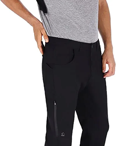 Vista 8 de Apricoat Pantalones de aventura Pantalones de senderismo ligeros para hombre y mujer, resistentes al viento y al agua, pantalones casuales Ripstop