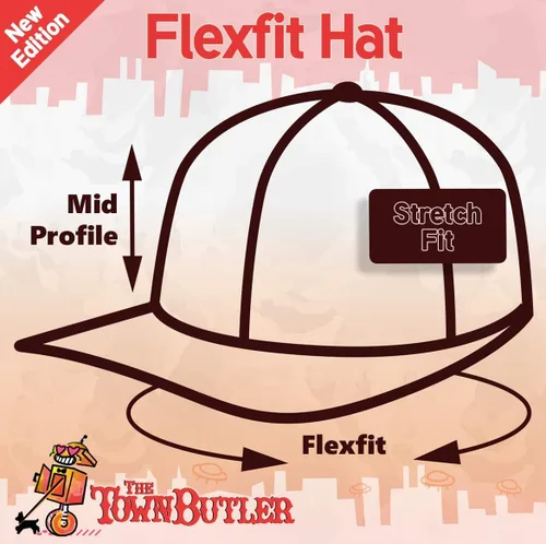 Vista 4 de #Taite - Flexfit Adult Men's Baseball Cap Hat