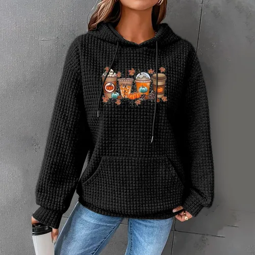 Vista 133 de SHAOBGE Sudaderas con capucha de gran tamaño para mujer, sudaderas con capucha para entrenamiento, suéteres casuales y cómodos trajes de moda