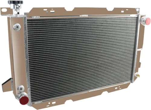 Vista 8 de ALLOYWORKS Radiador de aluminio de 3 filas para Ford F-150 F-250 F-350 F150 F250 F 350 Bronco 5.0L 5.8L 7.5L V8 Radiadores de flujo cruzado