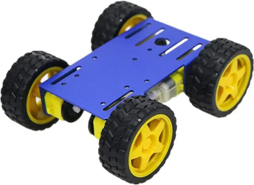 Vista 8 de Profesional 4WD Robot Smart Car Chassis Kit C101 con codificador de velocidad TT Motor, Modelo robótico con ruedas de metal Sciences Experimento