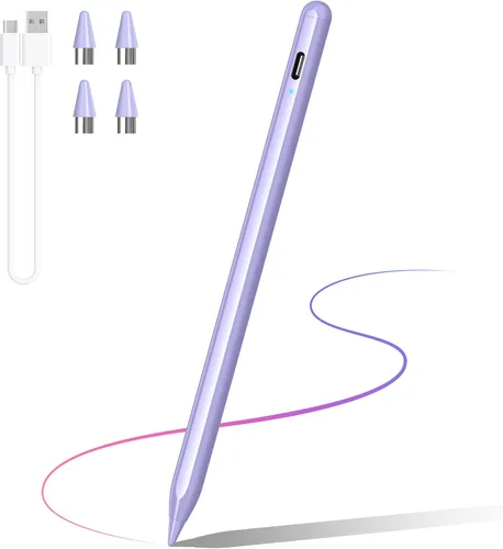 Vista 14 de Lápiz capacitivo compatible con iPhone/iPad/Samsung Galaxy Tab A9+, lápiz activo para teléfonos y tablets Android y iOS, recargable, lápiz de alta