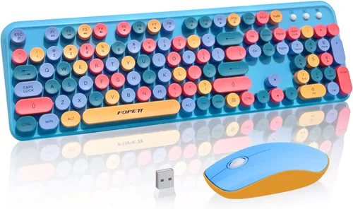 Vista 13 de Mini teclado Bluetooth plegable, teclado portátil compacto inalámbrico recargable con 67 teclas delgadas y silenciosas, bonito teclado de viaje