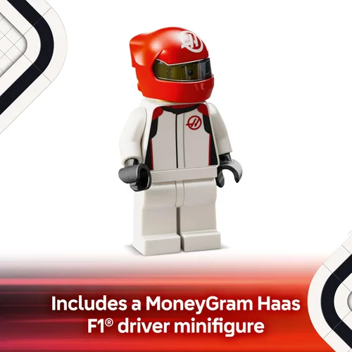 Vista 4 de LEGO Speed Champions MoneyGram Haas F1 Team VF-24 Auto de Carrera de Juguete - Juego de Construcción para Niños, Niños y Niñas, Edades 10+ - Auto