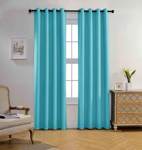 Vista 27 de Miuco paneles de cortina de oscurecimiento con arandelas, cortinas opacas con textura para salón, juego de 2