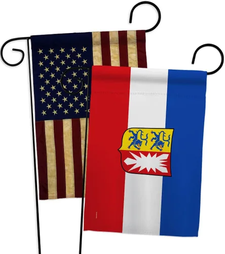 Vista 4 de Schleswig Holstein Garden Flags 2pcs Pack Regional Germany States Central Europe Territory Old History Country Particular Area Small Gift Yard House