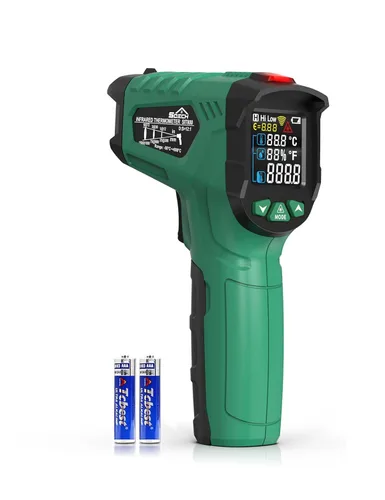 Vista 9 de Pistola Termómetro Infrarrojo, SQECH Pistola Termómetro Láser -40℉～2192℉ (-40℃～1200℃), Termómetro de Alta Temperatura sin Contacto 50:1 con Sonda
