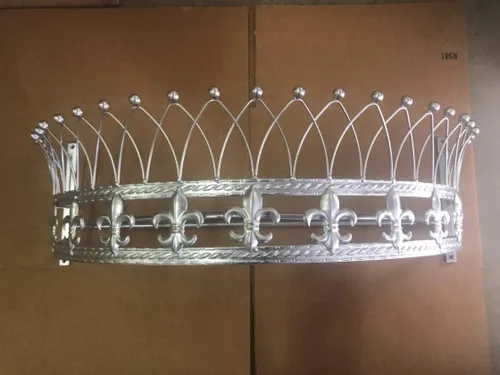Vista 12 de OctoRose Dosel Corona de Pared de Metal para Cama - Decoración de Pared Corona Antigua con Varillas y Herrajes Incorporados - para Sobre Camas