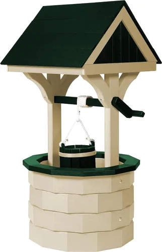 Vista 15 de Pequeño madera de poli madera de abedul y marrón deseando bien