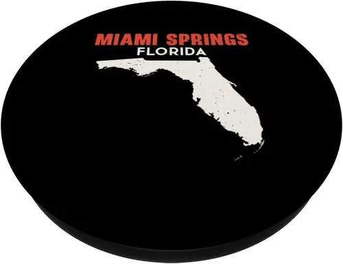 Vista 2 de Miami Springs Florida USA State America Travel Floridian PopSockets Swappable PopGrip