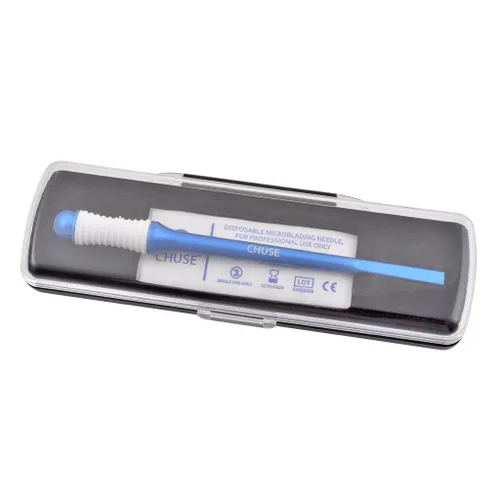 Vista 9 de CHUSE M99 Microblading Pen Pluma Manual de Maquillaje Permanente con Diseño de Patente de Aspecto (azul)