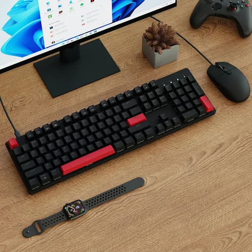 Vista 4 de LEMOKEY X2 QMKVIA - Combo de teclado y mouse para juegos personalizados, montaje de junta programable 100% de tamaño completo, teclado mecánico