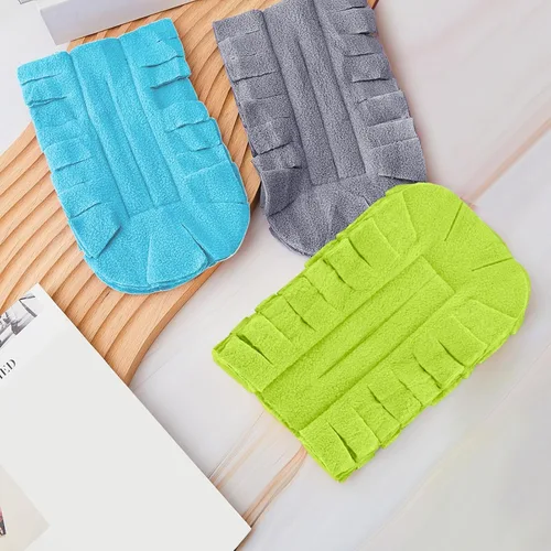 Vista 6 de Zubebe 12 piezas de repuesto de plumero de forro polar reutilizables, plumeros planos de plumas, almohadillas de limpieza lavables para múltiples