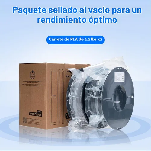 Vista 5 de Creality Filamento PLA de 0.069 pulgadas, paquete de 26.5 lbs, filamento de impresora 3D de alta precisión +/-0.001 in, extrusión consistente Paq