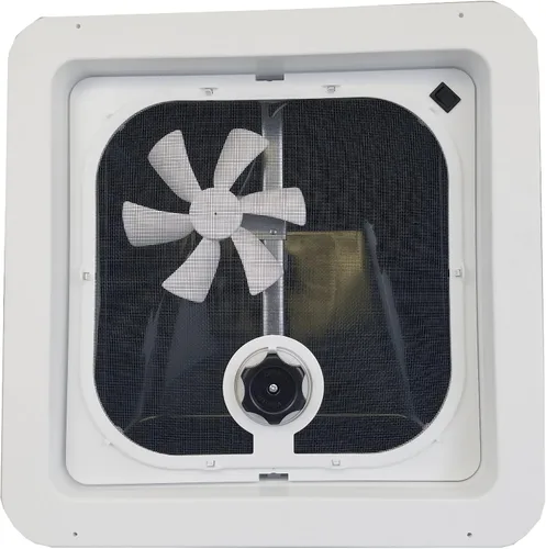 Vista 2 de Ventilación RV de techo con masilla y tornillos y ventilador de 12 voltios