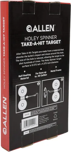Vista 3 de EZ-Aim™ Shooting Gallery - Objetivo giratorio autorreparable, objetivo gong por Allen®, 12-14 pulgadas de alto, objetivos de tiro, pistola - rifle