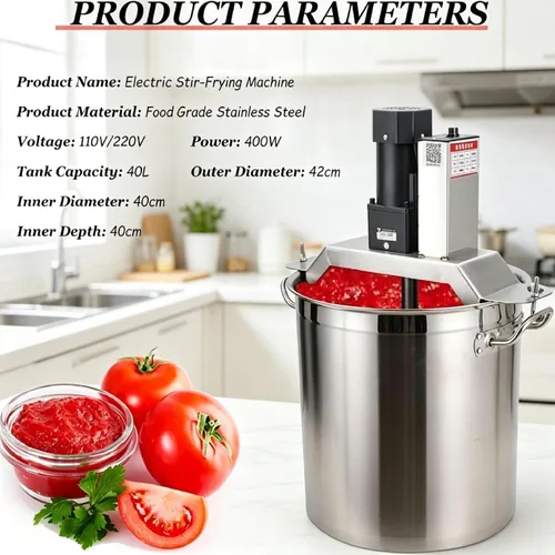 Vista 3 de Upgraded Automatic Food Mixer, 6QT Stainless Steel Stand Mixer, Pure Copper Motor, 6-Speed Kitchen Mixer with Anti-Splash Guard for Baking 80