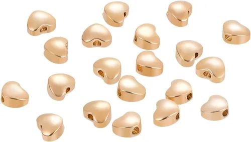Vista 16 de BENECREAT - 40 piezas de cuentas de filigrana redondas huecas bañadas en oro de 18 quilates, cuentas de filigrana huecas chapadas en oro, cuentas