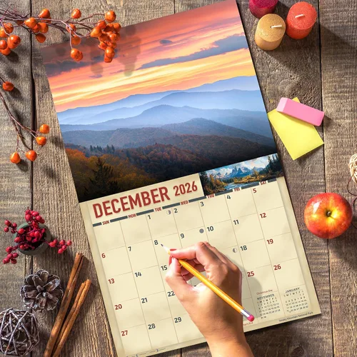 Vista 6 de The KING Company-Monster Calendars - Calendario de pared de parques nacionales 2026, 16 meses, tamaño XL, 14 x 22 pulgadas, calendario escénico