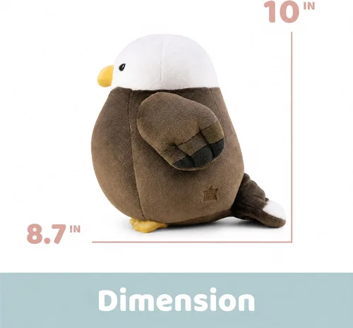 Vista 5 de Bellzi Peluche de águila calva