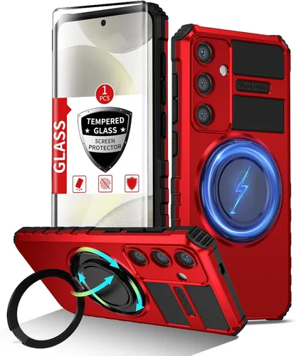 Vista 9 de Funda magnética para Samsung Galaxy Note 20 Ultra compatible con carga inalámbrica MagSafe, con 1 protector de pantalla, anillo de soporte integrado