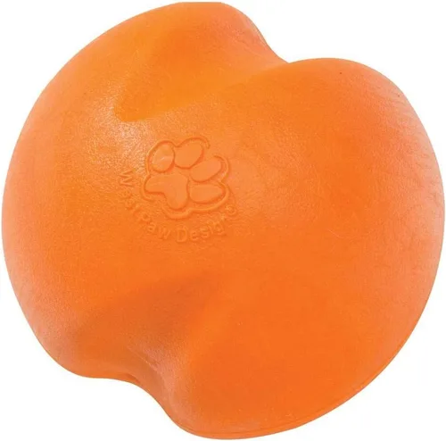Vista 4 de West Paw, Juguete en forma de balón para perro, masticable y resistente, diseño Jive Zogoflex, Verde agua