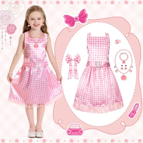 Vista 4 de Chillife Princess Dresses for Girls,Kids Dress Up Clothes Costume Set Princess Toys Gift Girl for Little Girls Ages 3-6yrs