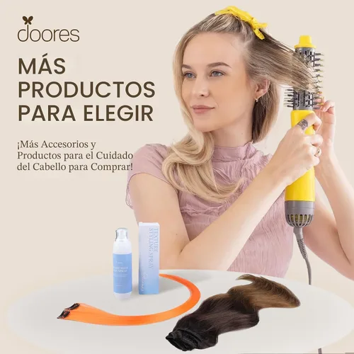 Vista 8 de Doores - Extensiones de cabello con clip estilo ombre (color degradado), extensiones de cabello natural, lacio y grueso