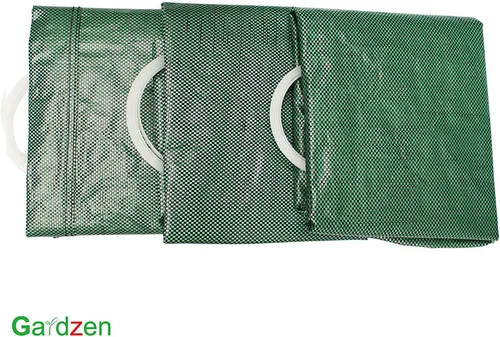 Vista 4 de Gardzen Paquete de 3 bolsas de jardín de 32 galones – Bolsas de jardinería reutilizables y resistentes, bolsa de residuos de hojas de jardín