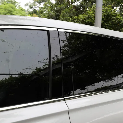 Vista 5 de para Honda CR-V 2023 2024 2025 2026, molduras de pilar de ventana negro brillante, cubiertas de pilar central para CRV LX EX EX-L Sport Hybrid