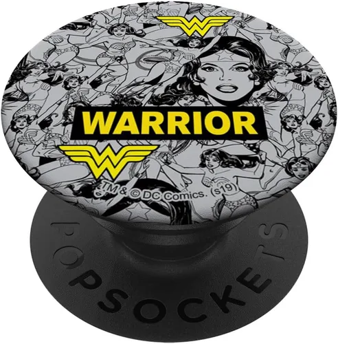 Vista 6 de Wonder Woman Warrior Pattern PopSockets MagSafe PopGrip para iPhone