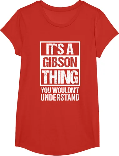 Vista 43 de It's A Gibson Thing You would Not Understand - Camiseta con nombre familiar, Negro, S