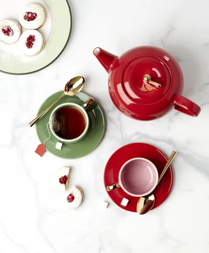 Vista 6 de kate spade new york Make It Pop Drinkware Collection, juego de tazas y platillos multicolor, juego de 8 piezas Varios