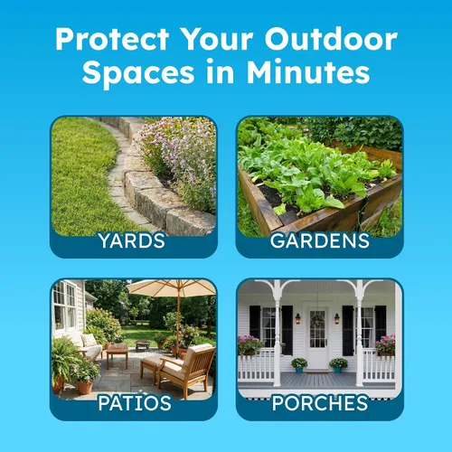 Vista 7 de BugMD Pest Defense Pro - Spray de aceite de menta para insectos y repelente de mosquitos para patio al aire libre – Ant Killer & Garrapatas Spray