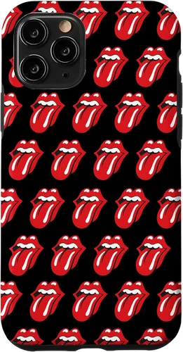 Vista 29 de Rolling Stones Classic Tongue Logo Repeat - Carcasa para iPhone 17, color negro
