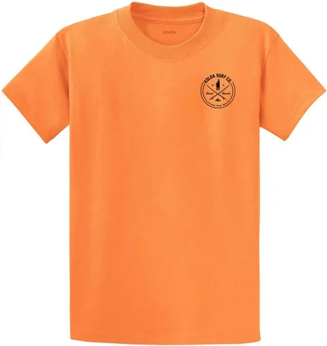 Vista 27 de Koloa Surf - Camisetas de algodón pesado para hombre, tallas grandes y altas Azul acuático/negro buscando diseño de ondas