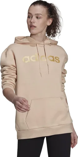 Vista 2 de adidas Sudaderas con capucha de forro polar extragrande Essentials para mujer