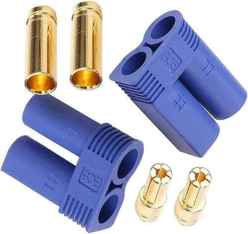 Vista 5 de 20 pares EC5 bala banana conector hembra macho 0.197 in bala oro conector para RC ESC LIPO batería