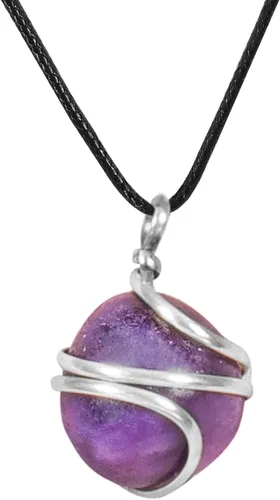 Vista 85 de PYOR Collar con colgante curativo de Reiki de cristal, gemas de buena suerte, prosperidad, riqueza, piedras preciosas naturales, collares de buena